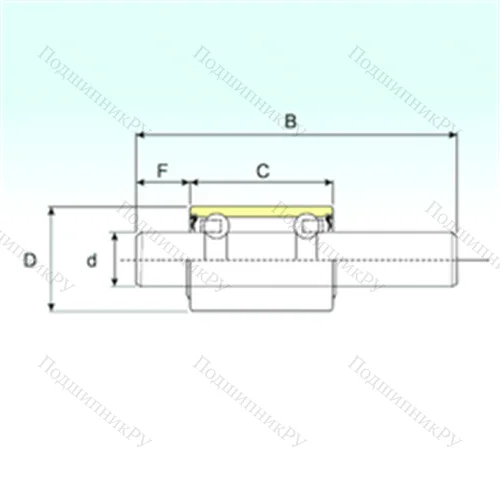 Подшипник шариковый радиальный WB 1226095 от производителя  ISB
