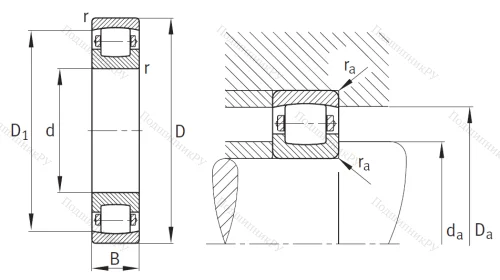 Сферический роликовый подшипник 20207 TVPC 3 от производителя  FAG
