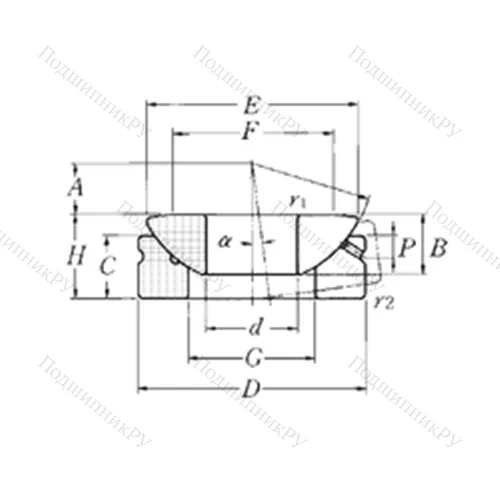 Подшипник скольжения сферический SAT 30 от производителя  NTN