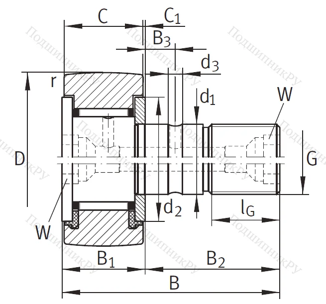 Подшипник KR 16 PP A