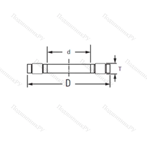 Подшипник роликовый упорный K.81207LPB от производителя  TIMKEN