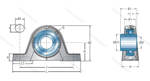 Подшипниковый узел UCPE 209 в Москве