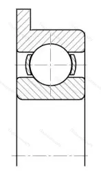 Подшипник  1840007 размер 7x11x2,5
