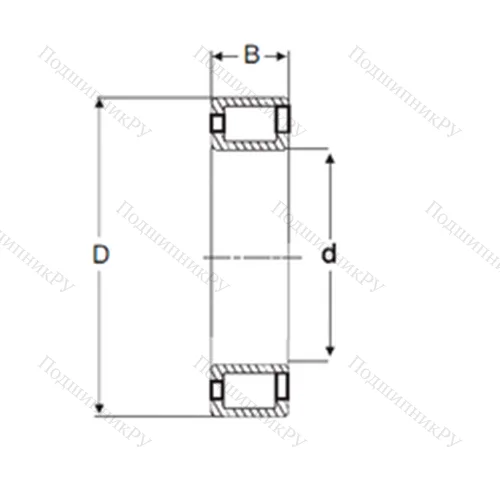 Подшипник роликовый радиальный NCF 3028 V от производителя  SIGMA