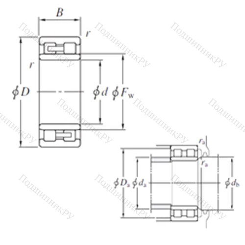 Подшипник роликовый радиальный 128DC 89320