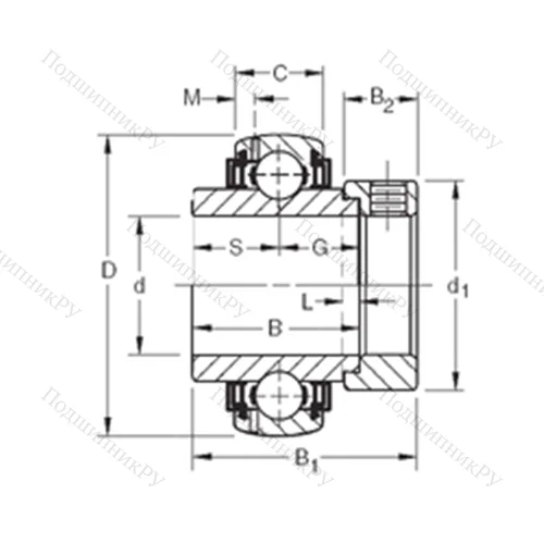 Подшипник шариковый радиальный GN 108KLLB от производителя  TIMKEN