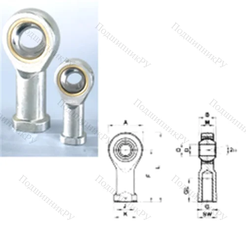 Подшипник скольжения сферический SIL 14T/K от производителя  CRAFT