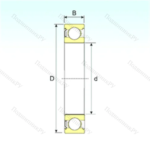 Подшипник шариковый радиальный 6030-Z от производителя  ISB