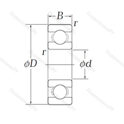Подшипник шариковый радиальный OB 79