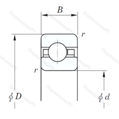 Подшипник шариковый радиальный KFC 250