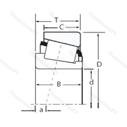 Подшипник роликовый радиально-упорный 13685A/13621 от производителя  TIMKEN