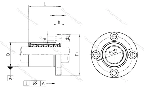 Подшипник LMF 10 UU в Москве