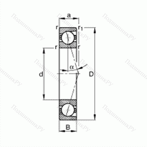 Подшипник шпиндельный B 71914-C-T-P 4S от производителя  FAG Подшипник шпиндельный B 71914-C-T-P 4S от производителя  FAG
