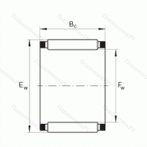 Подшипник роликовый игольчатый без колец K 10X 13X 10-TV от производителя  INA Подшипник роликовый игольчатый без колец K 10X 13X 10-TV от производителя  INA