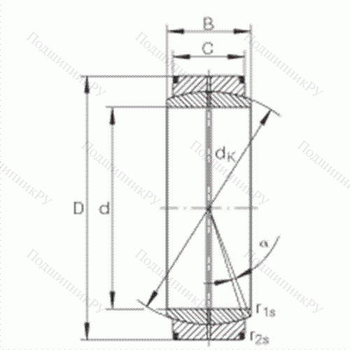 Подшипник шарнирный GE 480-DO