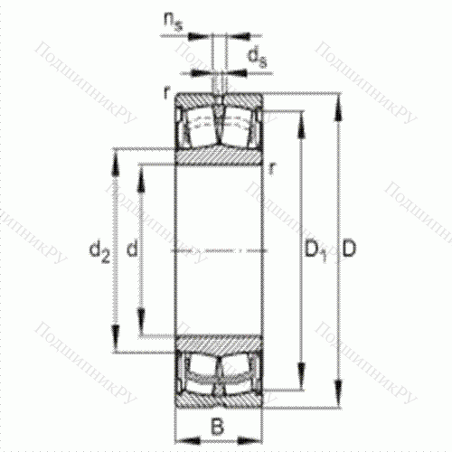 Подшипник роликовый самоустанавливающийся со встроенными уплотнениями  WS 22220-E 1-2RSR от производителя  FAG Подшипник роликовый самоустанавливающийся со встроенными уплотнениями  WS 22220-E 1-2RSR от производителя  FAG