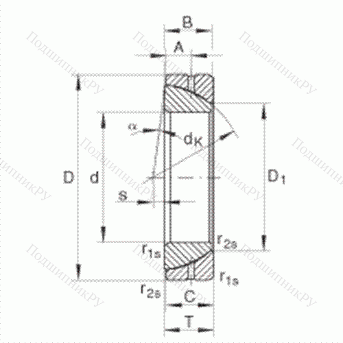 Подшипник шарнирный GE 55-SX