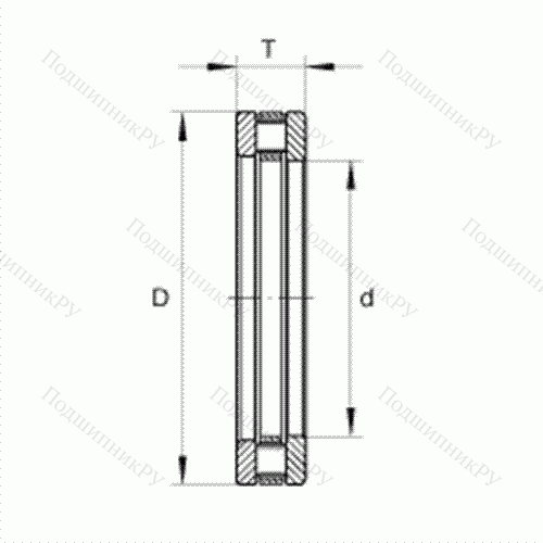 Подшипник роликовый упорный RTL 15 от производителя  INA